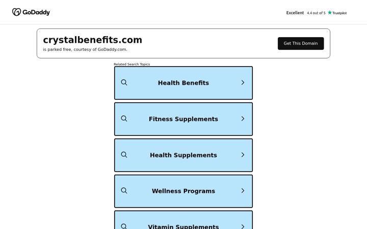 Screenshot of crystalbenefits.com