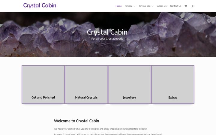 Screenshot of crystalcabin.co.uk
