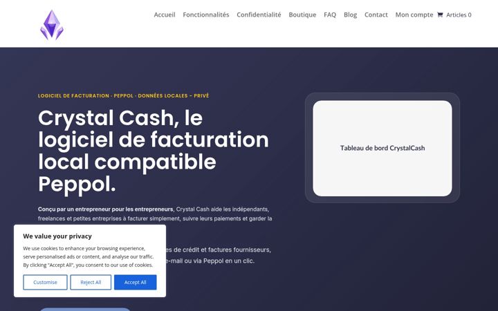 Екранна снимка на crystalcash.eu