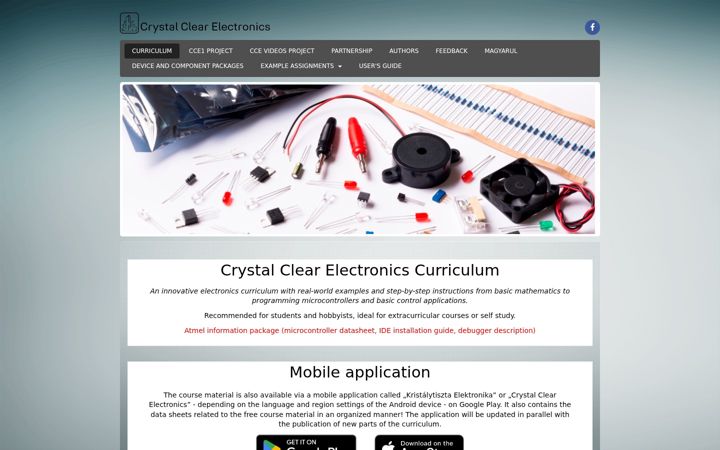 Екранна снимка на crystalclearelectronics.eu