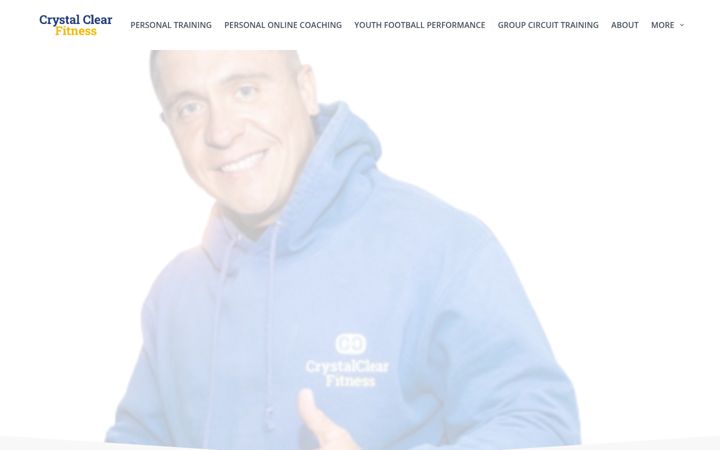 Screenshot of crystalclearfitness.co.uk
