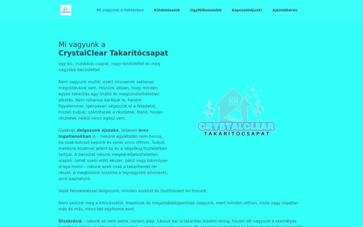 Screenshot of crystalcleargrp.hu