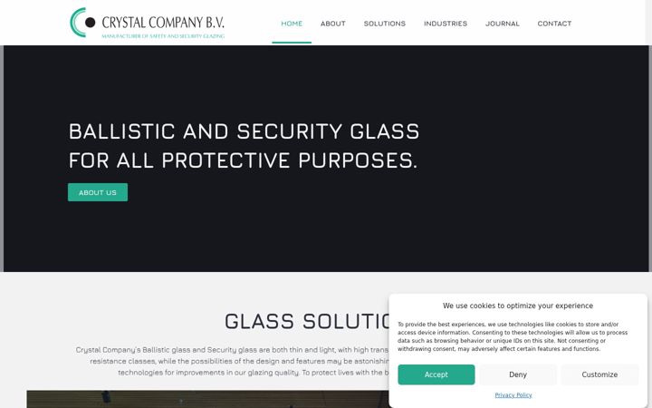 Screenshot of crystalcompany.nl