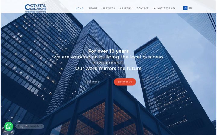 Screenshot of crystalconsulting.ro