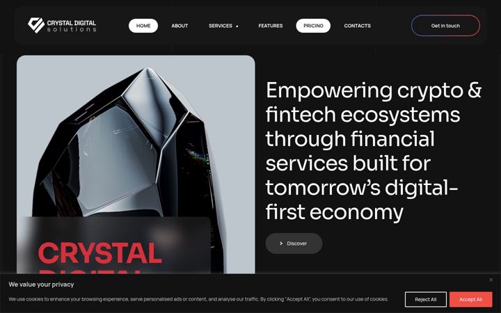 Screenshot of crystaldigital.co