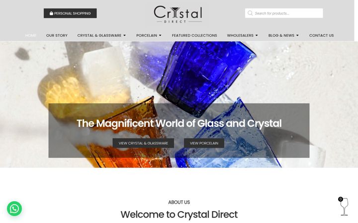 Snímek obrazovky crystaldirect.co.za