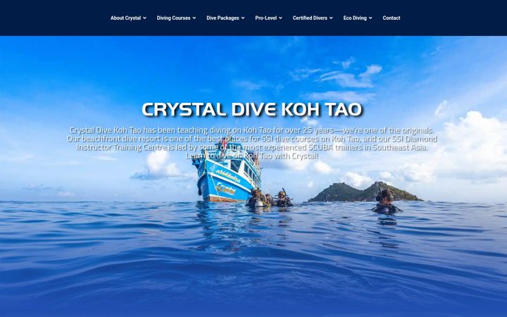 Screenshot of crystaldive.com
