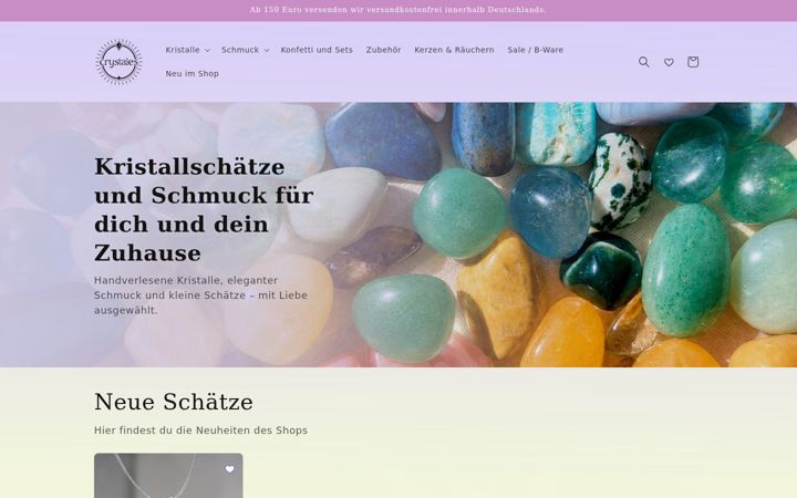 Screenshot of crystales.de