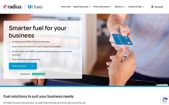 Screenshot of crystalfuelcard.com