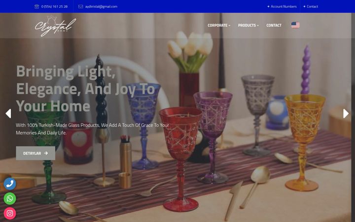 Skärmbild av crystalhome.com.tr
