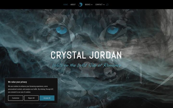Screenshot of crystaljordan.com