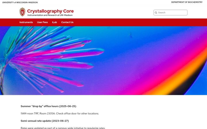 Ekrano kopija crystallographycore.wisc.edu