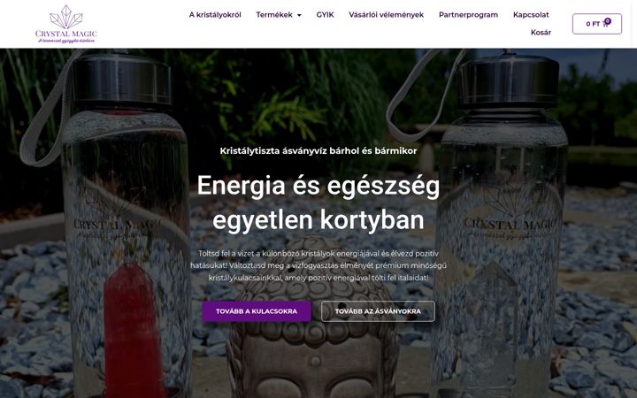 Screenshot του crystalmagic.hu