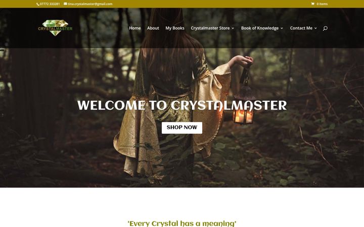 Screenshot of crystalmaster.co.uk