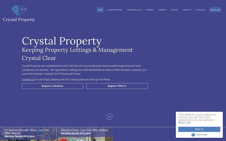 Екранна снимка на crystalprop.co.uk
