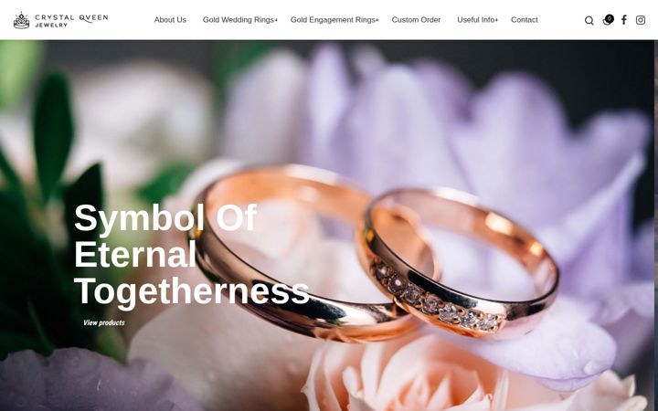 Screenshot of crystalqveen.com