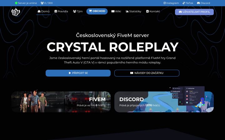 Screenshot of crystalrp.eu