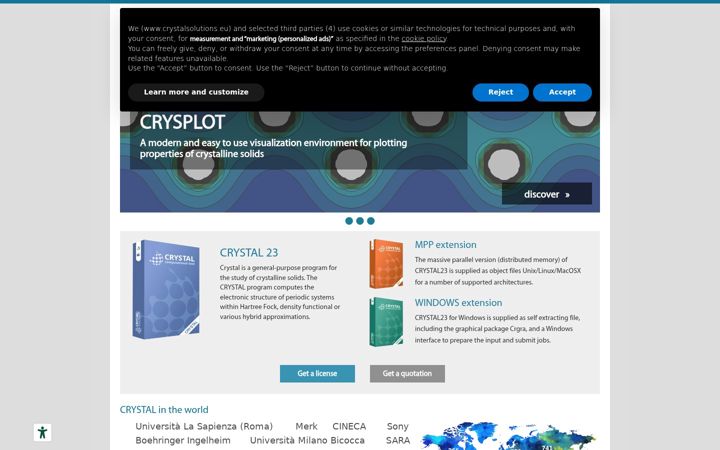 Екранна снимка на crystalsolutions.eu