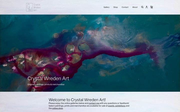 Screenshot of crystalwreden.com