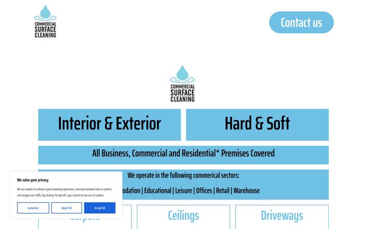 Screenshot of cs-cleaning.co.uk