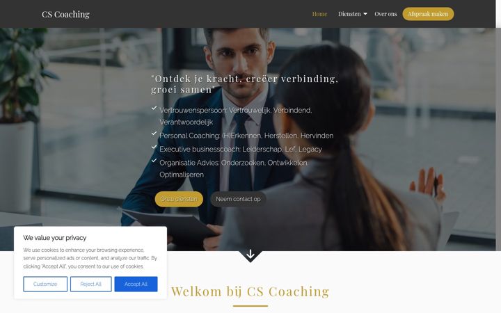 Screenshot of cs-coaching.nl