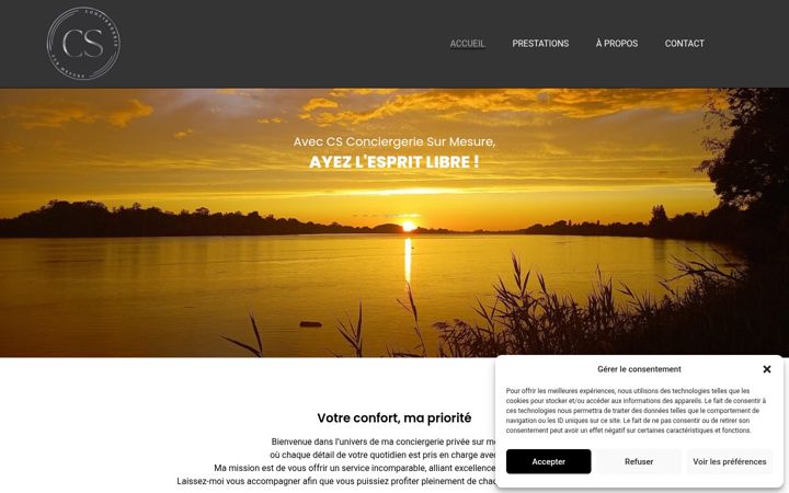 Screenshot of cs-conciergerie-sur-mesure.com