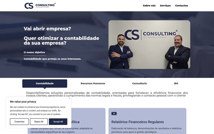 Screenshot of cs-consulting.pt