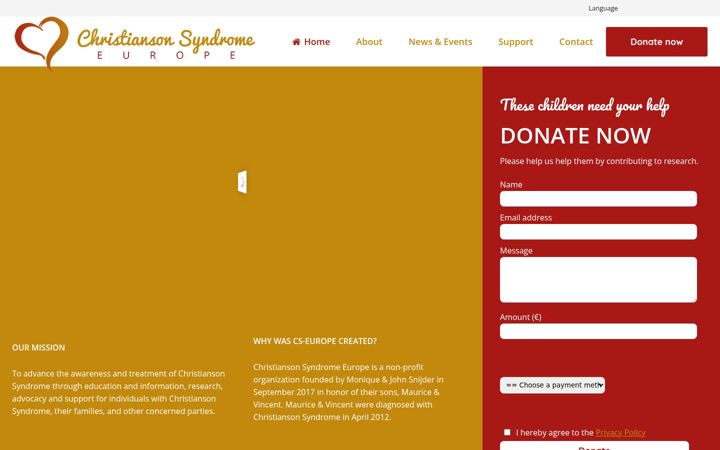 Screenshot of cs-europe.org