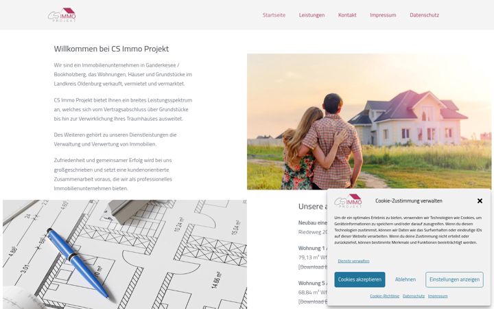 Screenshot of cs-immo-projekt.de