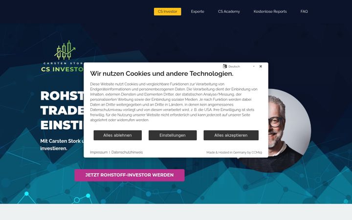 Screenshot of cs-investor.de