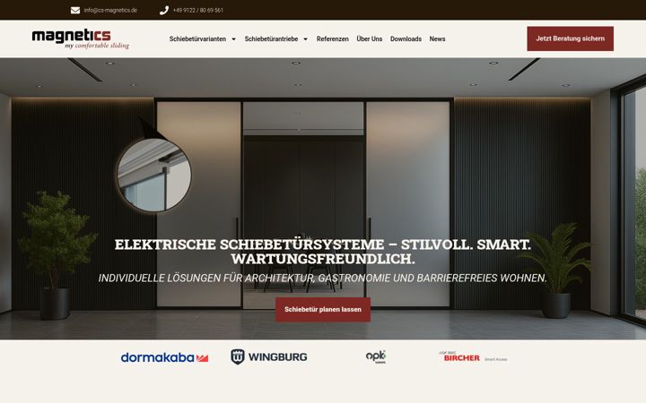 Posnetek zaslona cs-magnetics.de