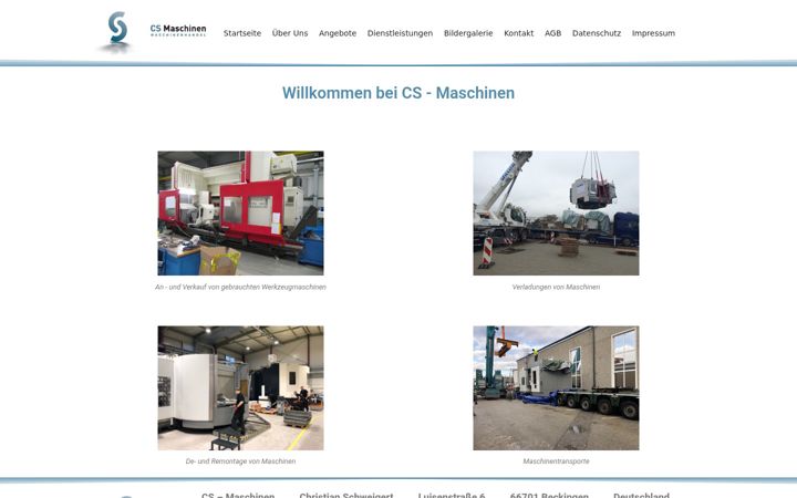 Screenshot of cs-maschinen.de
