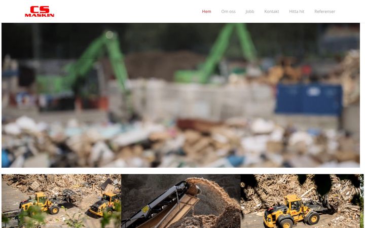 Screenshot of cs-maskin.se