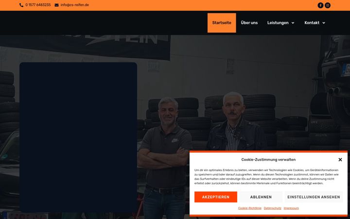 Screenshot of cs-reifen.de