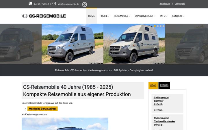 Screenshot of cs-reisemobile.de