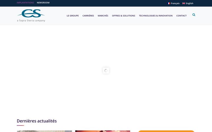 Screenshot of cs-soprasteria.com