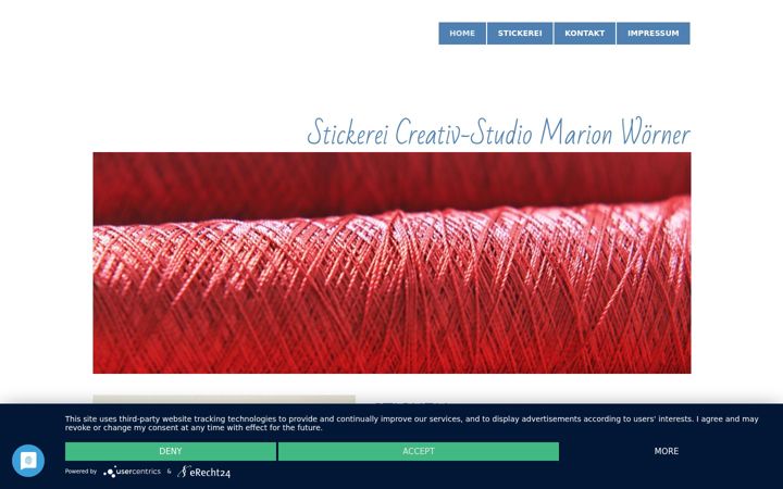 Screenshot of cs-stickerei.de