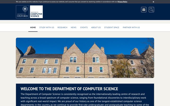 Screenshot of cs.ox.ac.uk