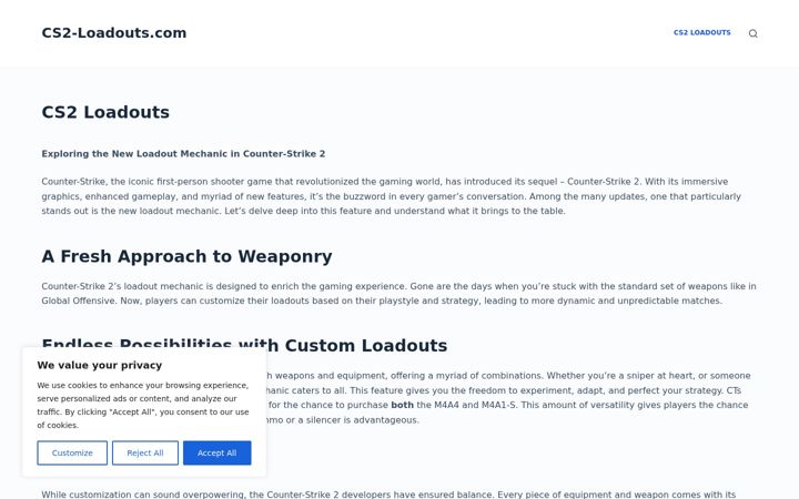Screenshot of cs2-loadout.com