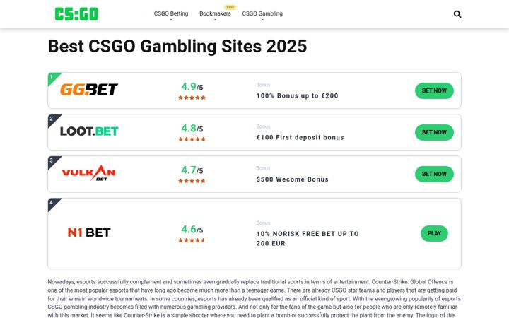 Screenshot of cs2bets.org