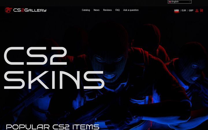 Screenshot of cs2gallery.org
