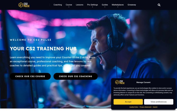 Screenshot of cs2pulse.com