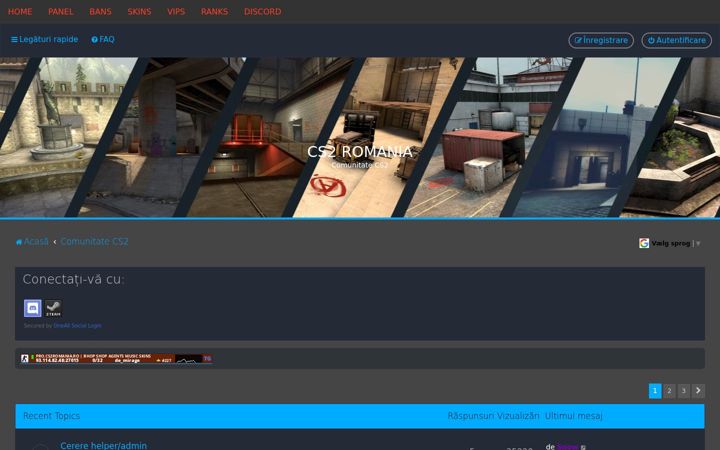 Screenshot of cs2romania.ro