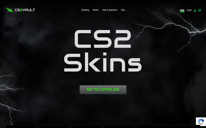 Screenshot of cs2vault.org