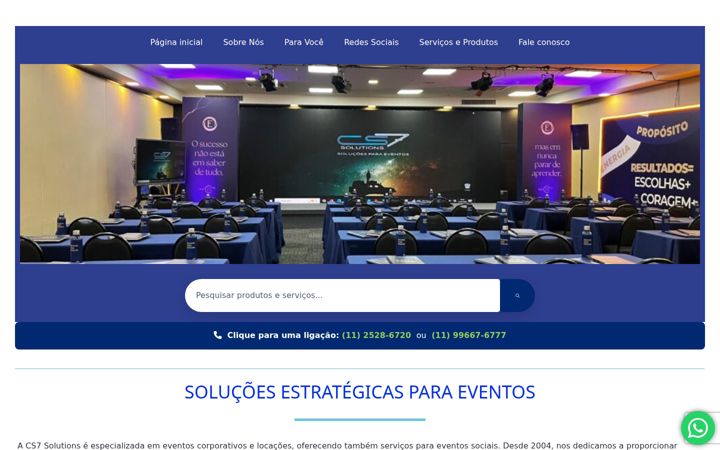 Screenshot of cs7solutions.com.br