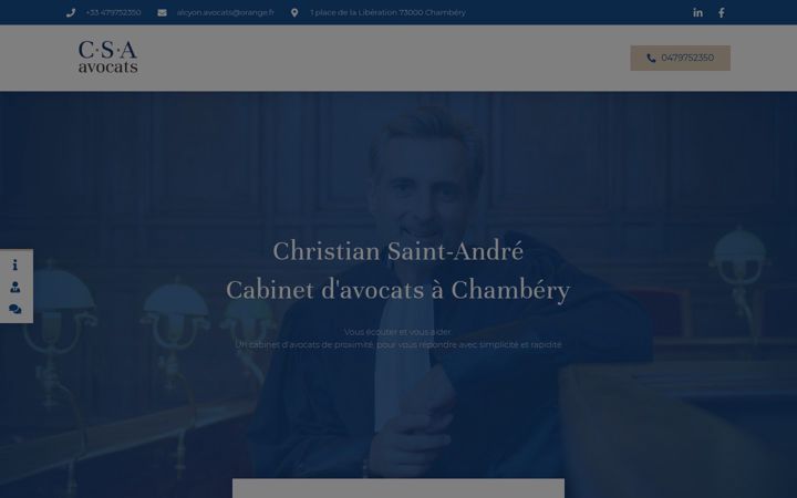Screenshot of csa-avocats.fr