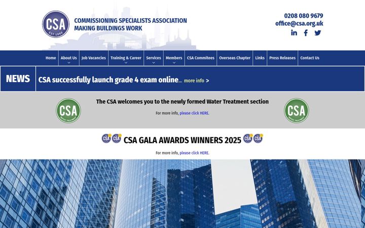 Screenshot of csa.org.uk