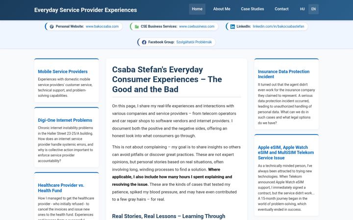 Screenshot of csabastefan.com