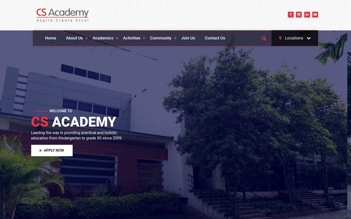 Snímek obrazovky csacademy.in