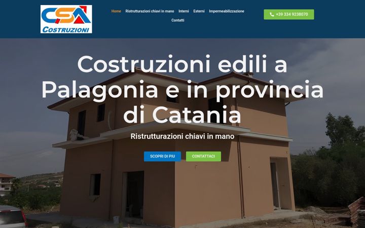 Screenshot of csacostruzioni.it